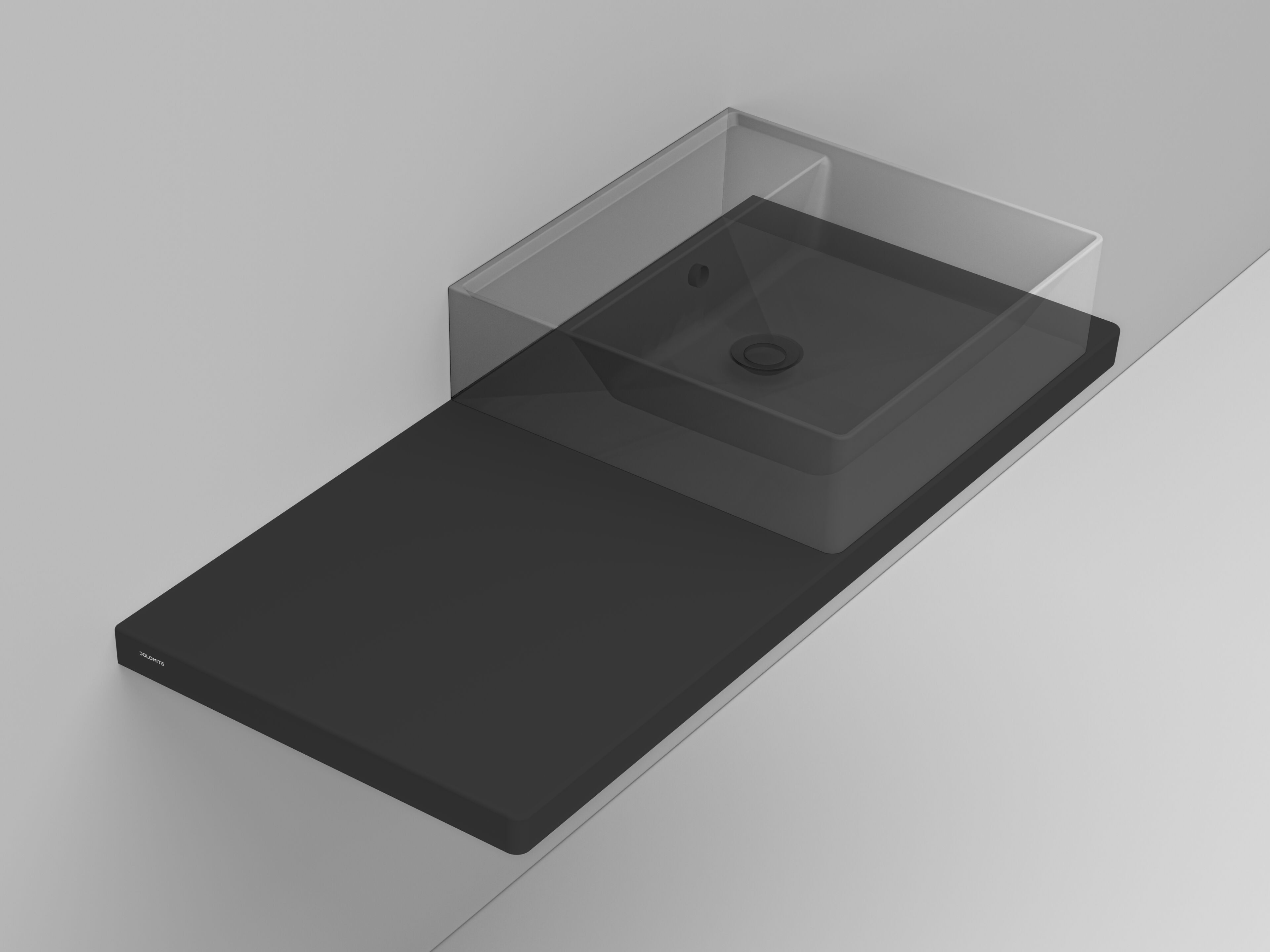 Керамическая столешница с одной раковиной Ceramica Dolomite FLAT ARCH-00021616