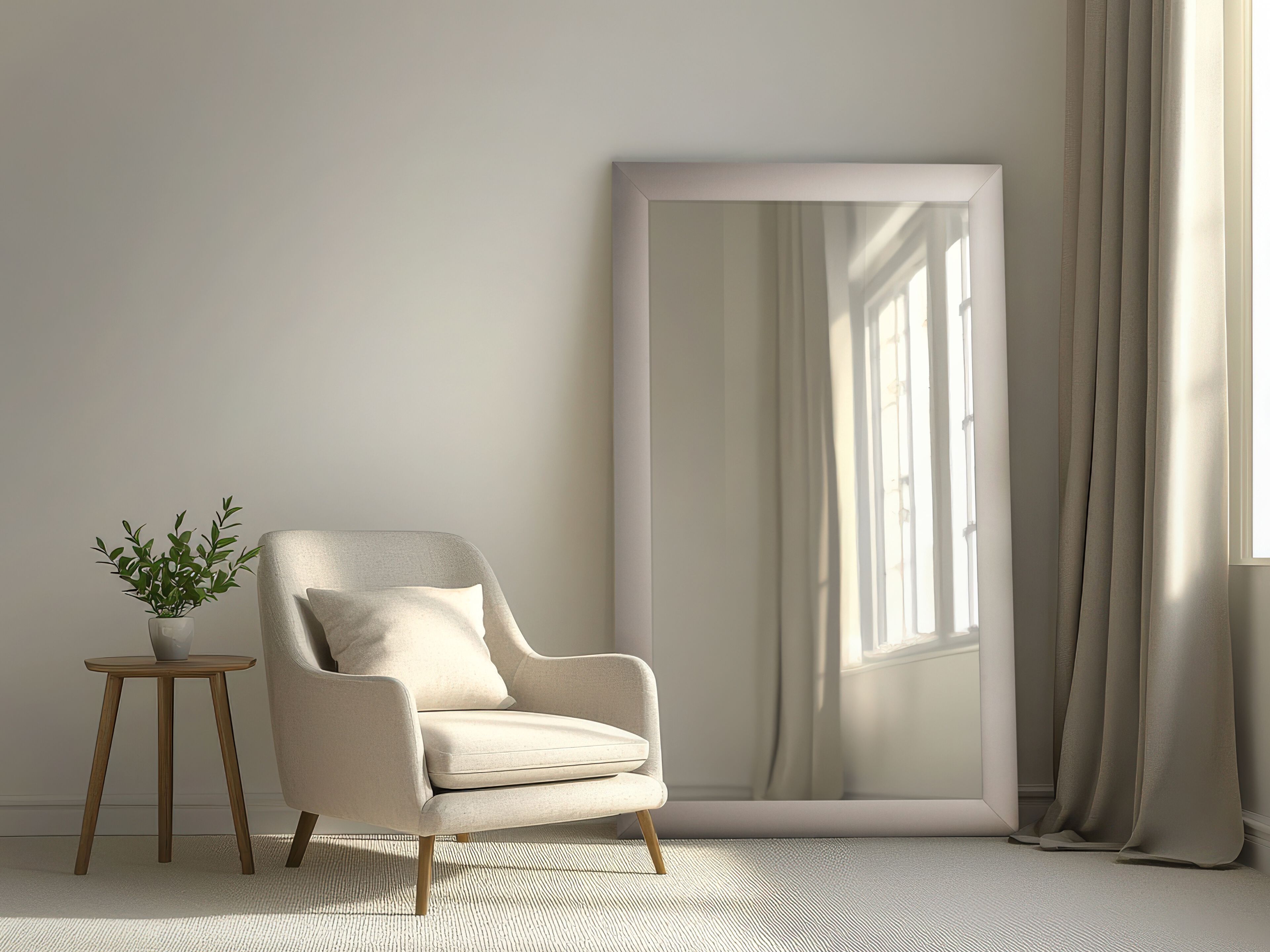 Прямоугольное напольное зеркало со встроенным отсеком для телевизора NEOD Venus ARCH-00145861 - Вид №1