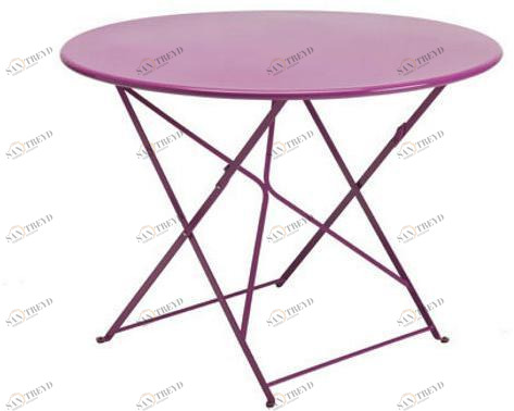 Ethimo Складной садовый стол из крашеного металла Flower Fltt3000