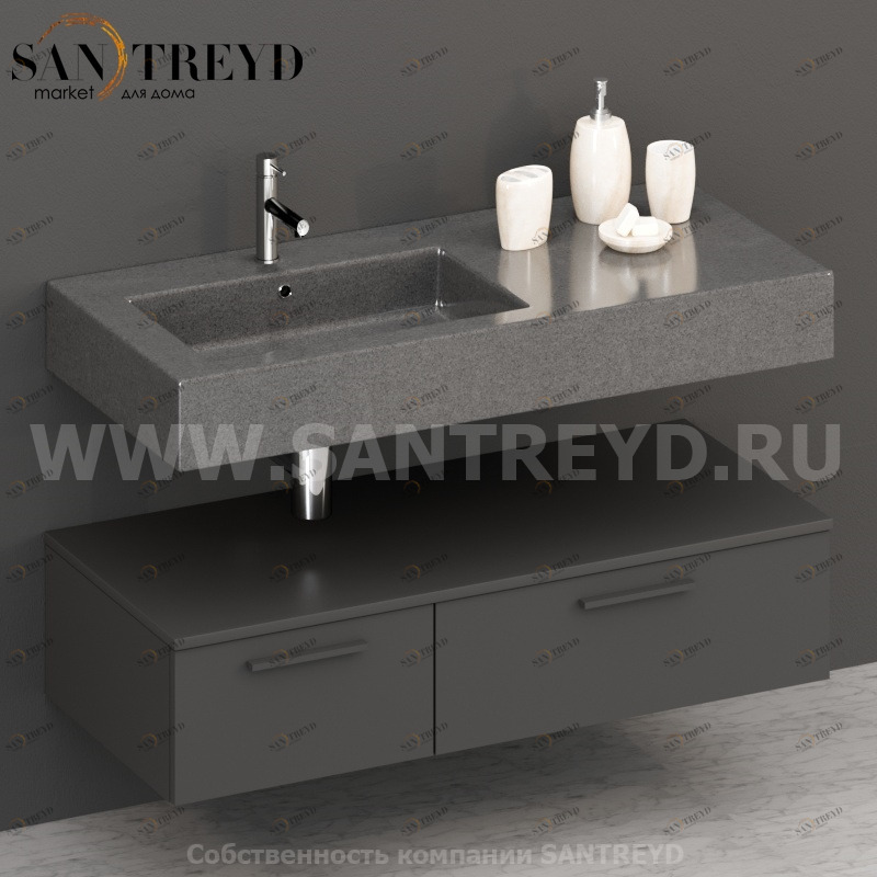 T11552CF2 Столешницы для использования в сочетании с тумбами и открытыми тумбами 115 см коричневая Globo ARREDO WOOD Италия Ceramica Globo