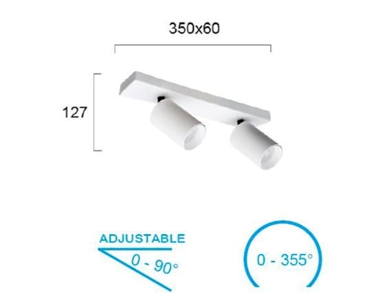 Поворотный многолучевой прожектор из нержавеющей стали Terzo Light Stage ARCH-00101312 - Вид №5