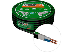 16155165 Кабель ВВГ-ПнгА 2х2.5 черный, 50м VX0182 VOLTEX