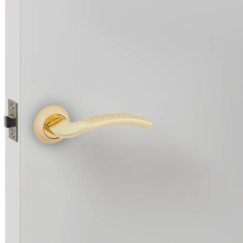 Дверные ручки Punto Logica без запирания цвет матовое золото STLM-2120808 - Вид №4