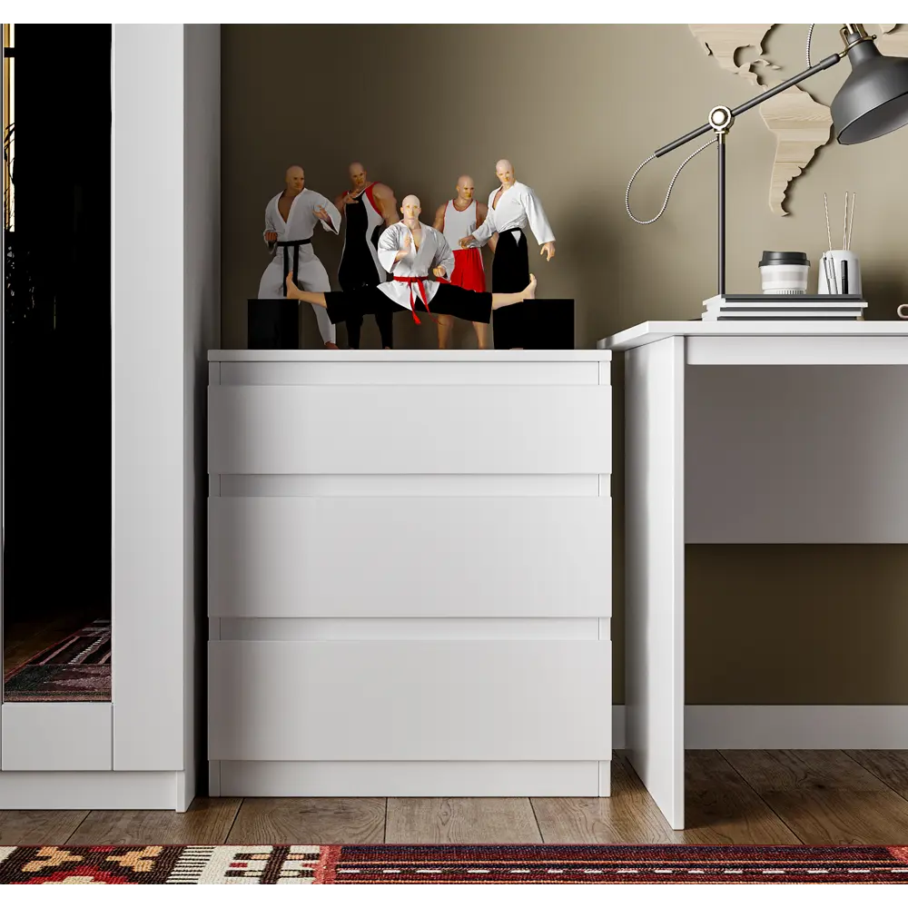 Комод Santreyd Праксис с тремя вместительными ящиками в скандинавском стиле 89393049 STLM-1326863