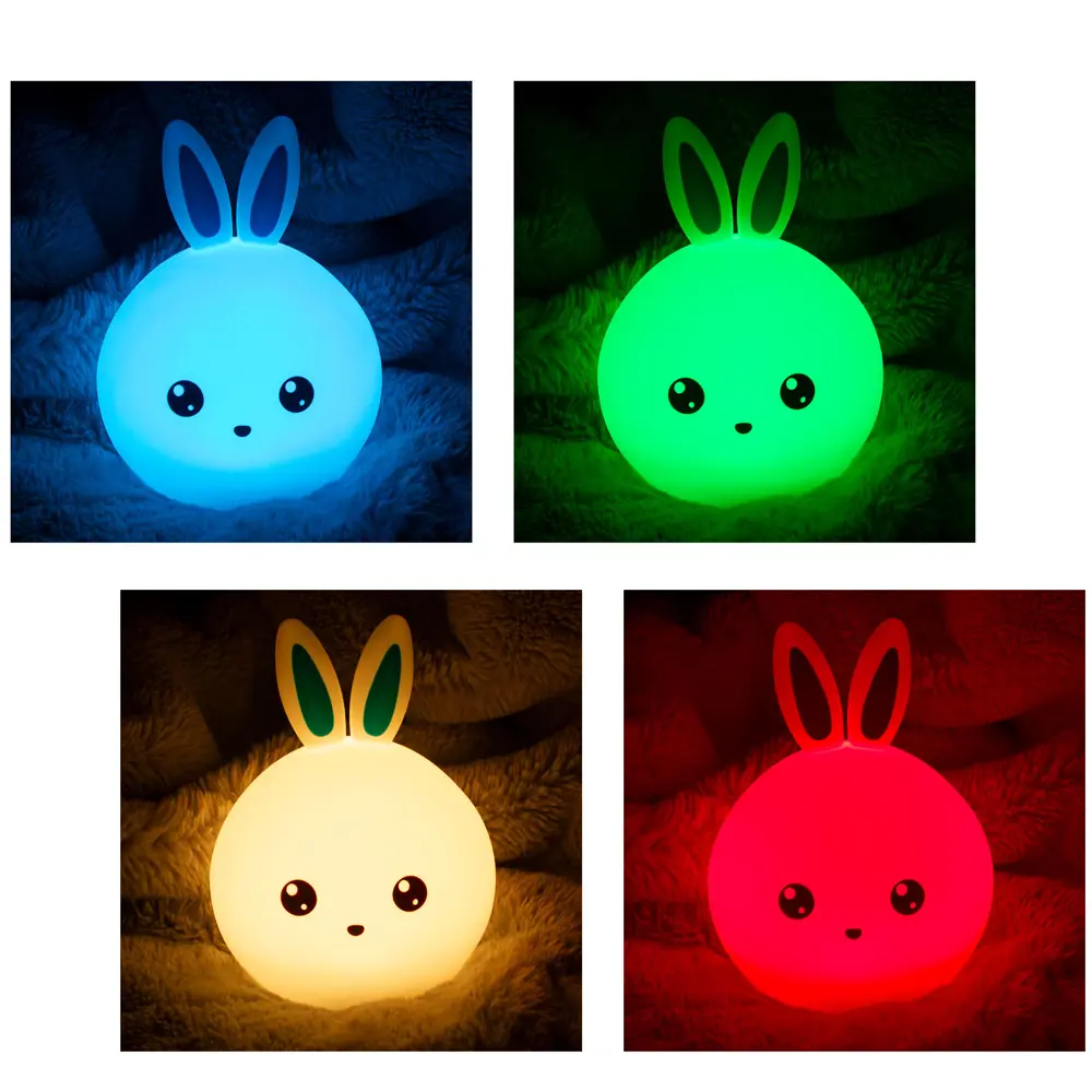 Светильник детский Rombica LED Bunny, RGB свет, цвет бежевый STLM-2010547 - Вид №3