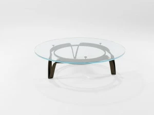 Barel Журнальный столик из хрусталя и железа Lama