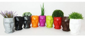 070325 Кашпо матовое бронзовое 70см Vondom Adan