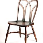 W520 Готический стул Interlace Windsor ijlbrown  - Вид №6