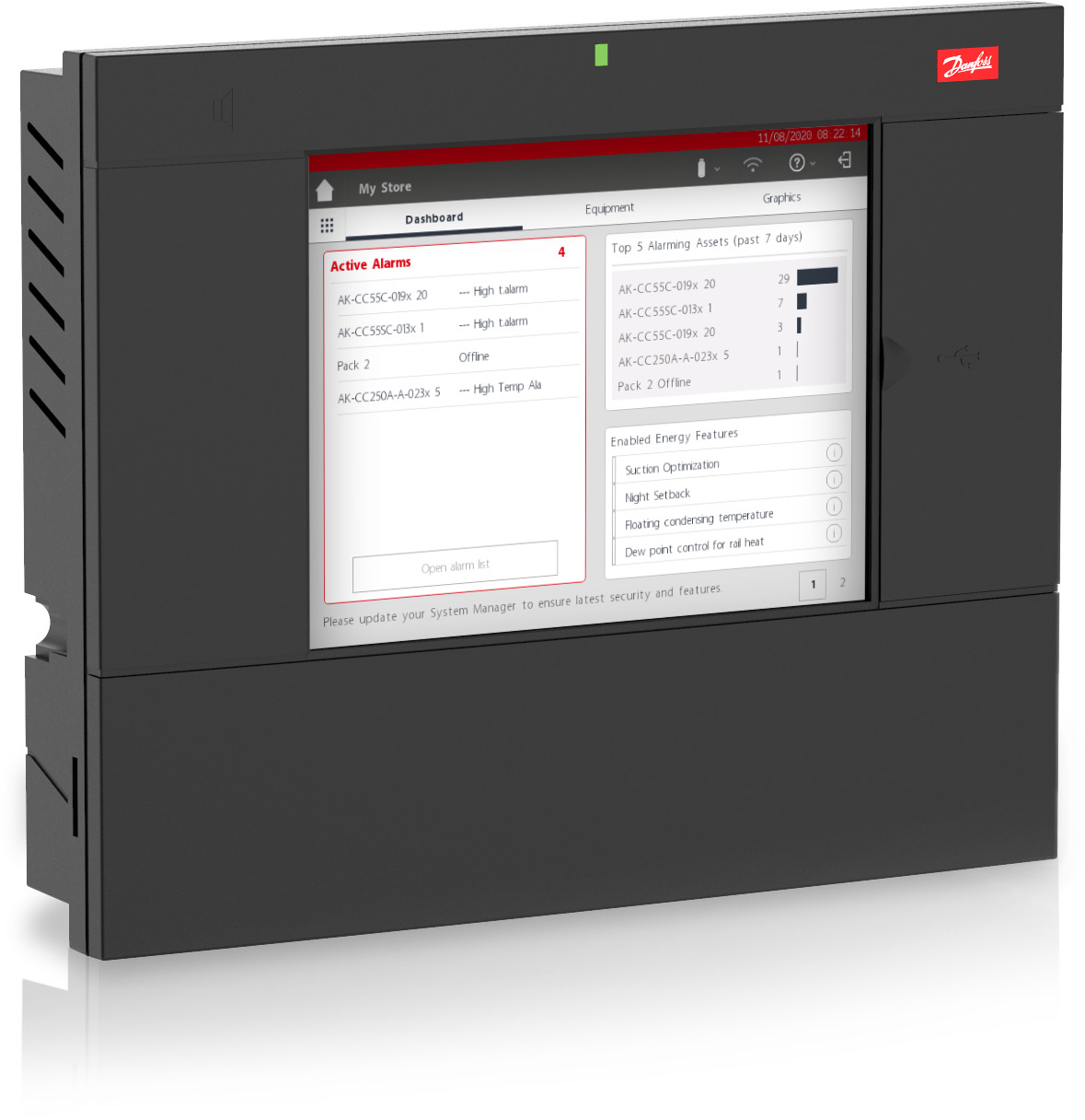 Danfoss AK-SM 800 AK-SM 880A Блок управления 080Z4028  - Вид №2