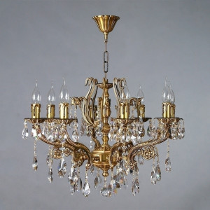 096651 Люстра Ambiente 6L 8828/8 AB Tear Drop Mantra Ferro