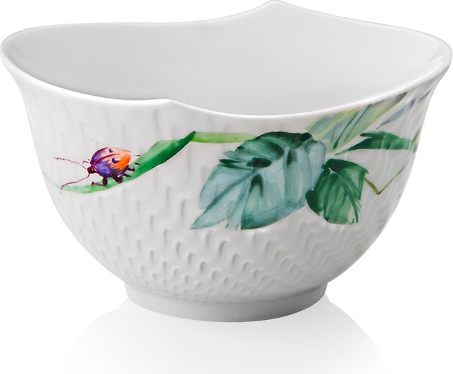 10569675 Meissen Пиала 4,9см "Игра волн, рельеф, дикая флора" Фарфор 