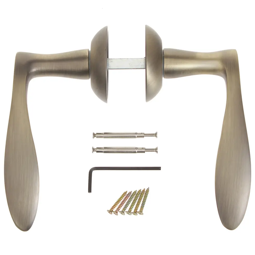 Ручка дверная на розетке Фабрика Замков A 105, цвет бронза STLM-2161839 - Вид №2