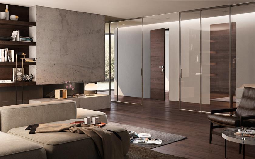 GAROFOLI Бронированная входная дверь вровень со стеной из венге sun-id-1436983 - Вид №1