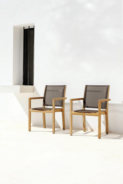 MNST89 Стул teak 130 Manutti Siena - Вид №6