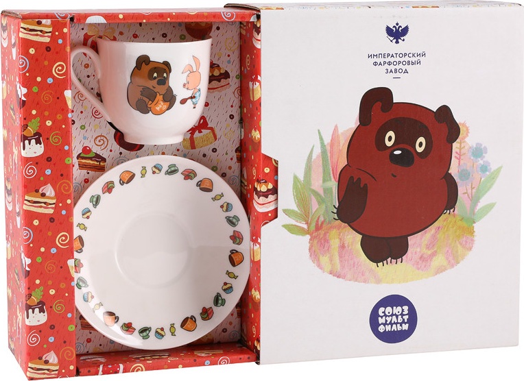 10649307 Императорский фарфоровый завод Набор подарочный "Ландыш" "Пятачок" Фарфор костяной 