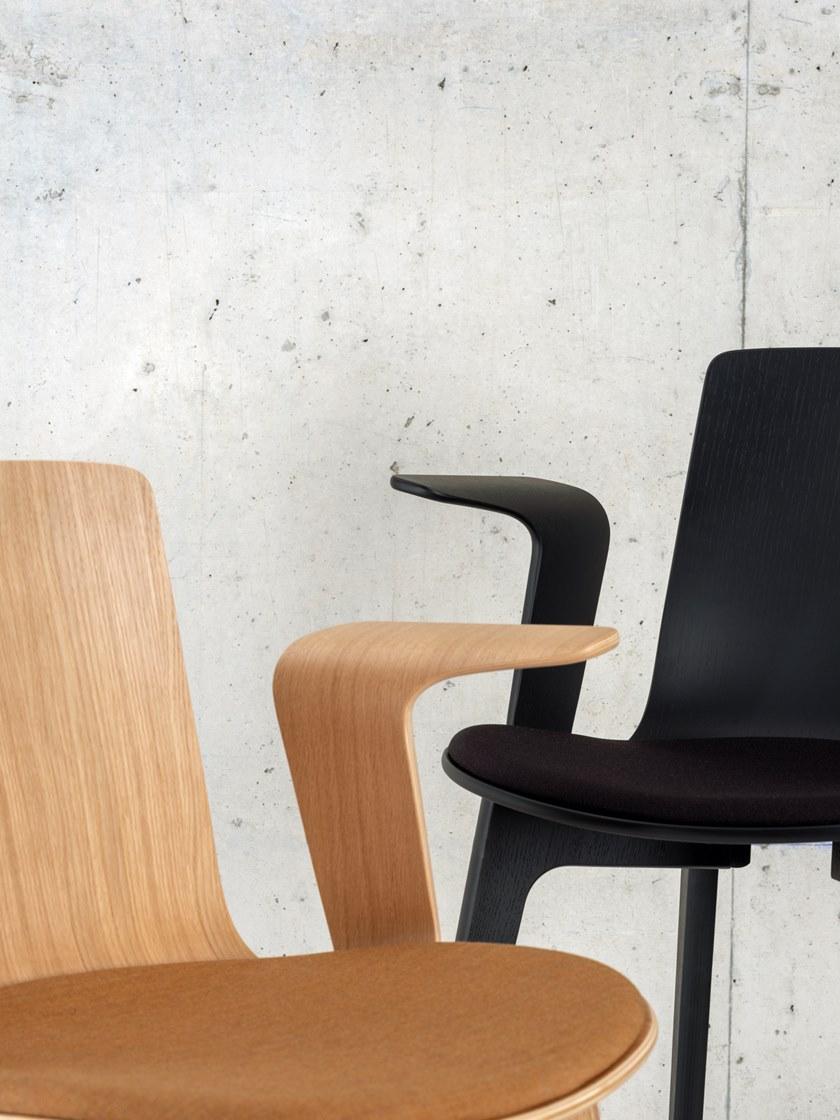 ENEA Стул из полипропилена со встроенной подушкой Lottus wood sun-id-1511074 - Вид №2