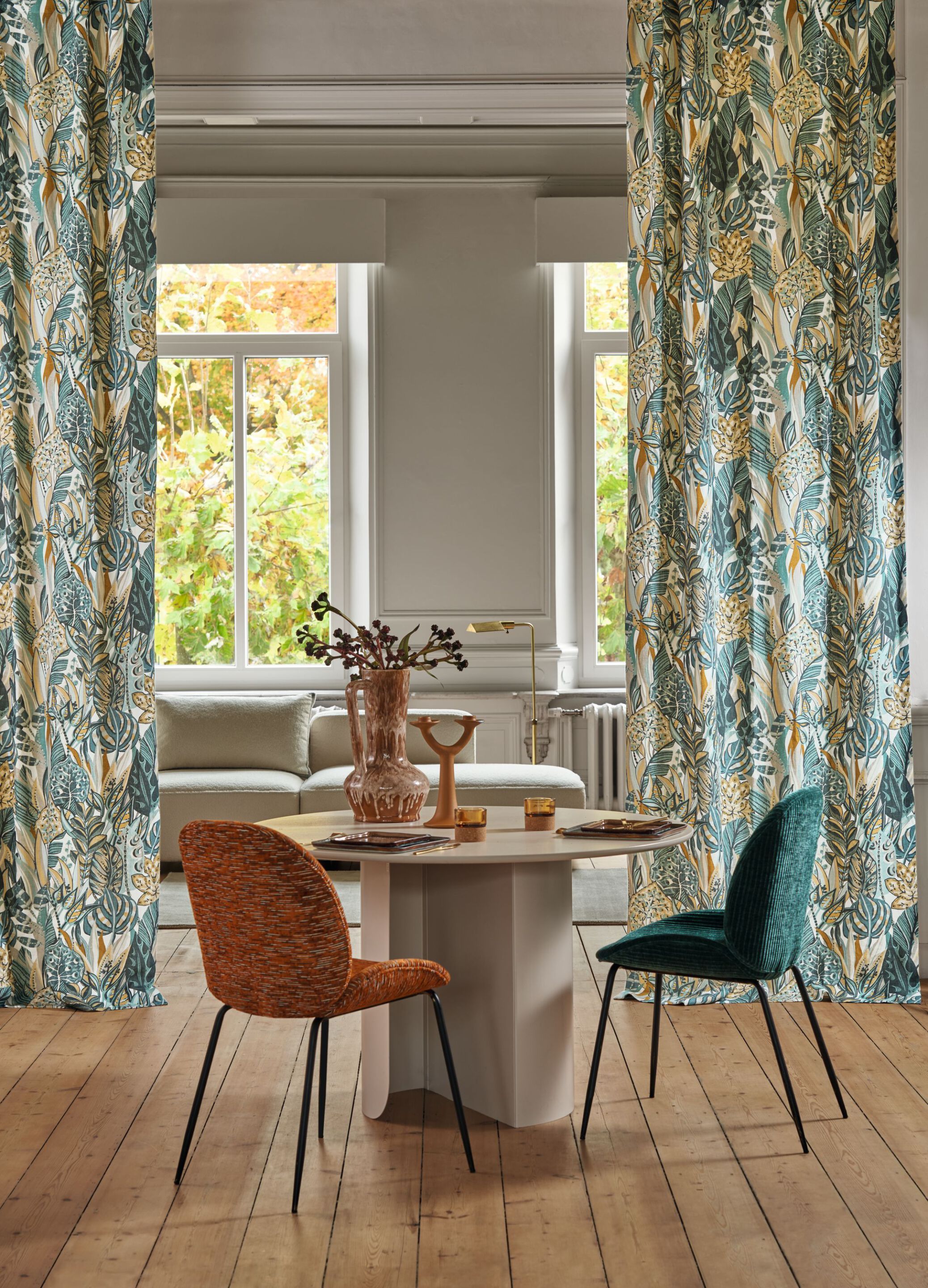 Бархатная однотонная ткань Casamance Opulence ARCH-00022852 - Вид №3