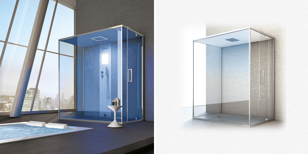 Ограждение для душа и турецкой бани Gemini 6 180х120 см 1GNZ1S0 Gruppo Geromin - Вид №1