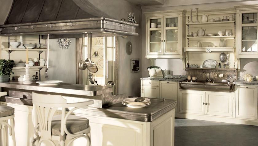 Marchi Cucine Лаковая оборудованная кухня с полуостровом Dhialma sun-id-1464951 - Вид №1