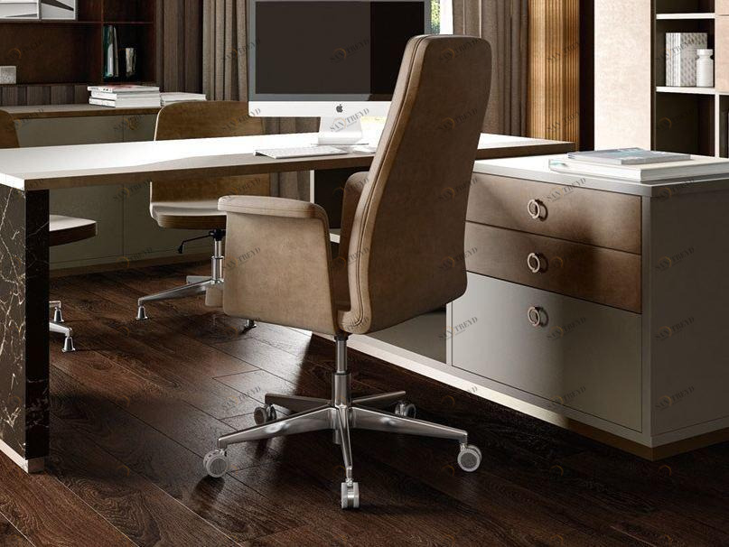 Caroti Регулируемое по высоте кресло руководителя из кожи в современном стиле с подлокотниками с подголовником Concept 308