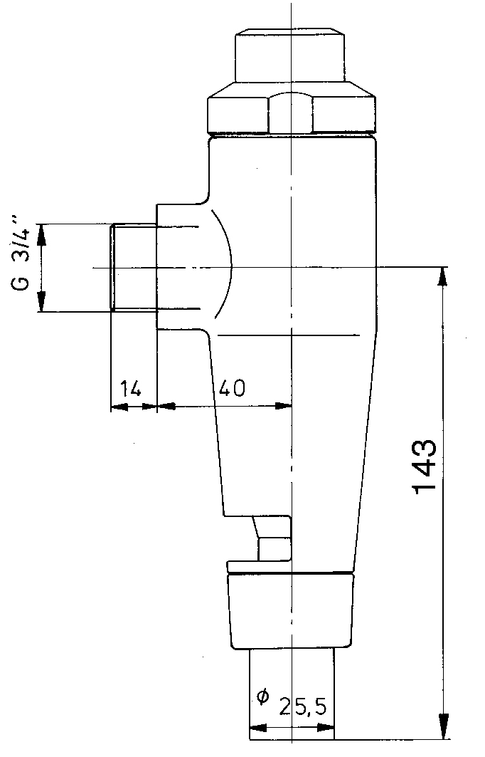 Benkiser Клапан промывки унитаза 890-31-01 