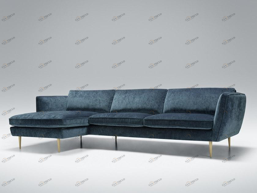 Sits 5-местный угловой диван из ткани Teddy sun-id-1463872