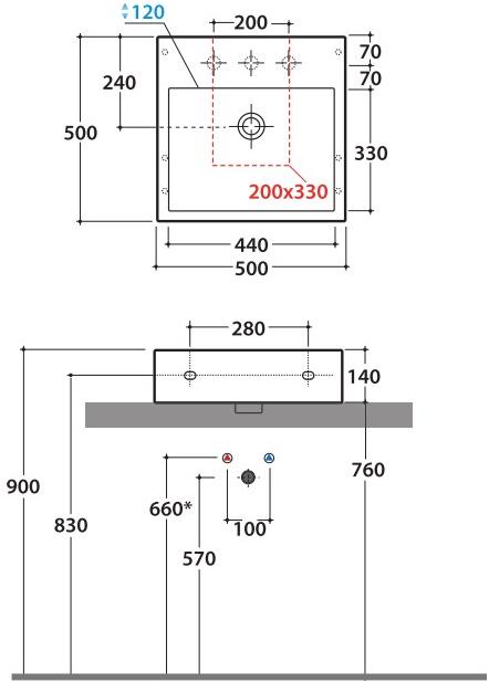 Scq51.bi Накладная раковина на столешницу  овальная Ceramica Globo STONE - Вид №2