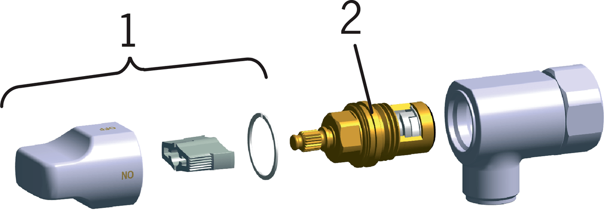 Oras 182 Клапан стиральной машины 182  Хром  - Вид №3