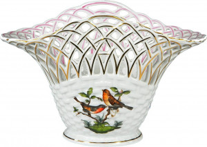 71858 Herend Корзинка ажурная 19см "Ротшильд" Фарфор