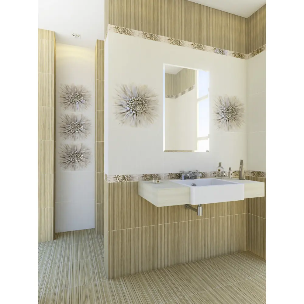 Плитка настенная Golden Tile Зебрано 25x40 см 1.6 м² цвет бежевый цвет 82958223 STLM-2149512 - Вид №3