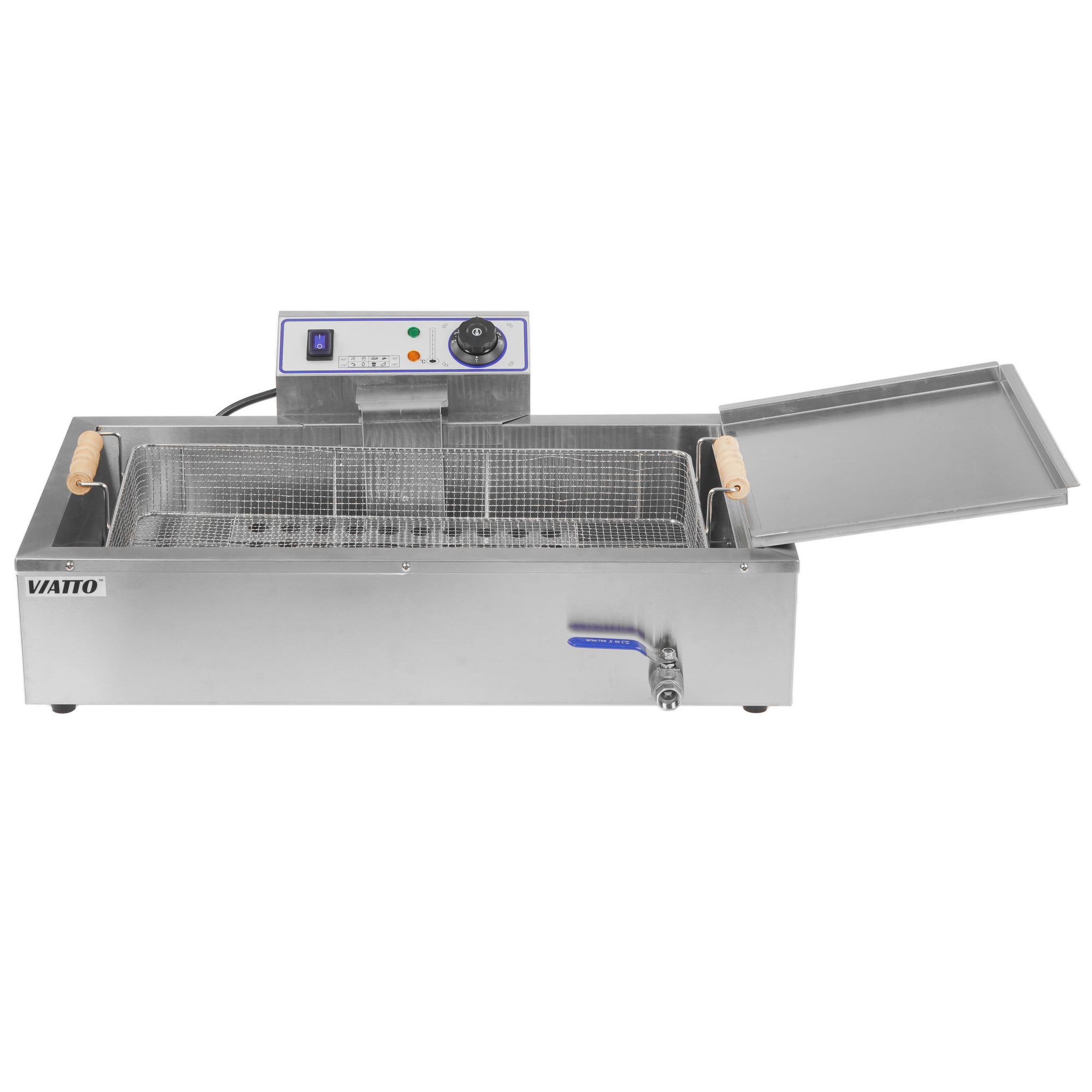 9126321 Фритюрница Viatto EF-16L-TS серебристый STDN-0017199 - Вид №1