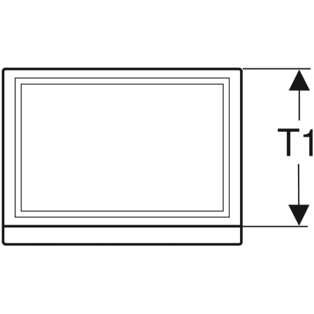 869047000 Шкафчик для раковины Geberit Renova Plan, с одной дверью Geberit  - Вид №2