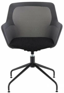 Ligne Roset Вращающееся кресло из ткани с 4 спицами и подлокотниками Piccione 10261480