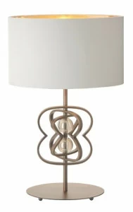 Настольная лампа Infinity от RVAstley Латунь 50101 RVASTLEY ИНТЕРЬЕРНЫЕ 062132 Белый;золото