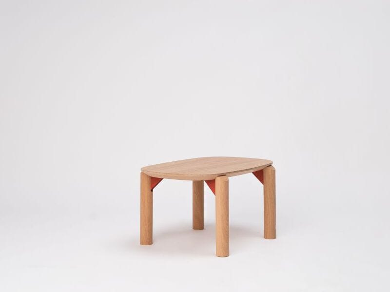 Деревянный круглый низкий журнальный столик ONDARRETA Juno ARCH-00132128