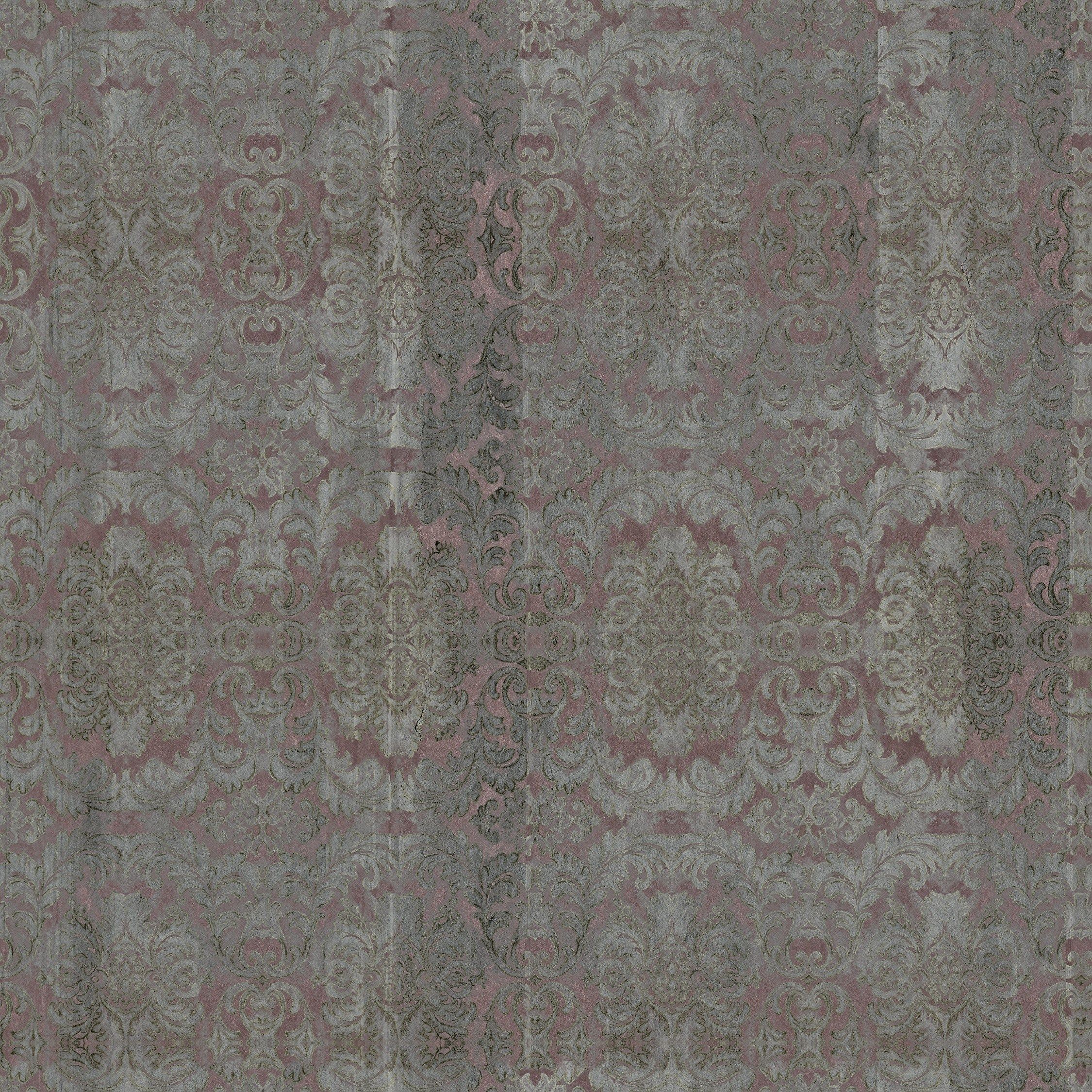 Дамасские панорамные обои с бетонным эффектом Inkiostro Bianco DAMASKED CONCRETE ARCH-00092550 - Вид №5