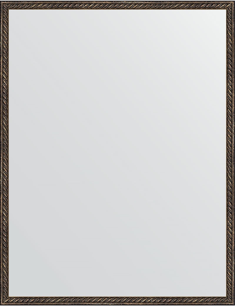 BY 1032 Зеркало в багетной раме - витая бронза 26 mm EVOFORM Definite