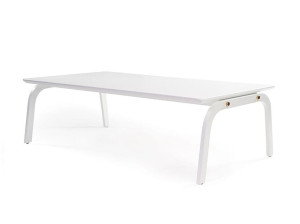 Прямоугольный металлический журнальный столик