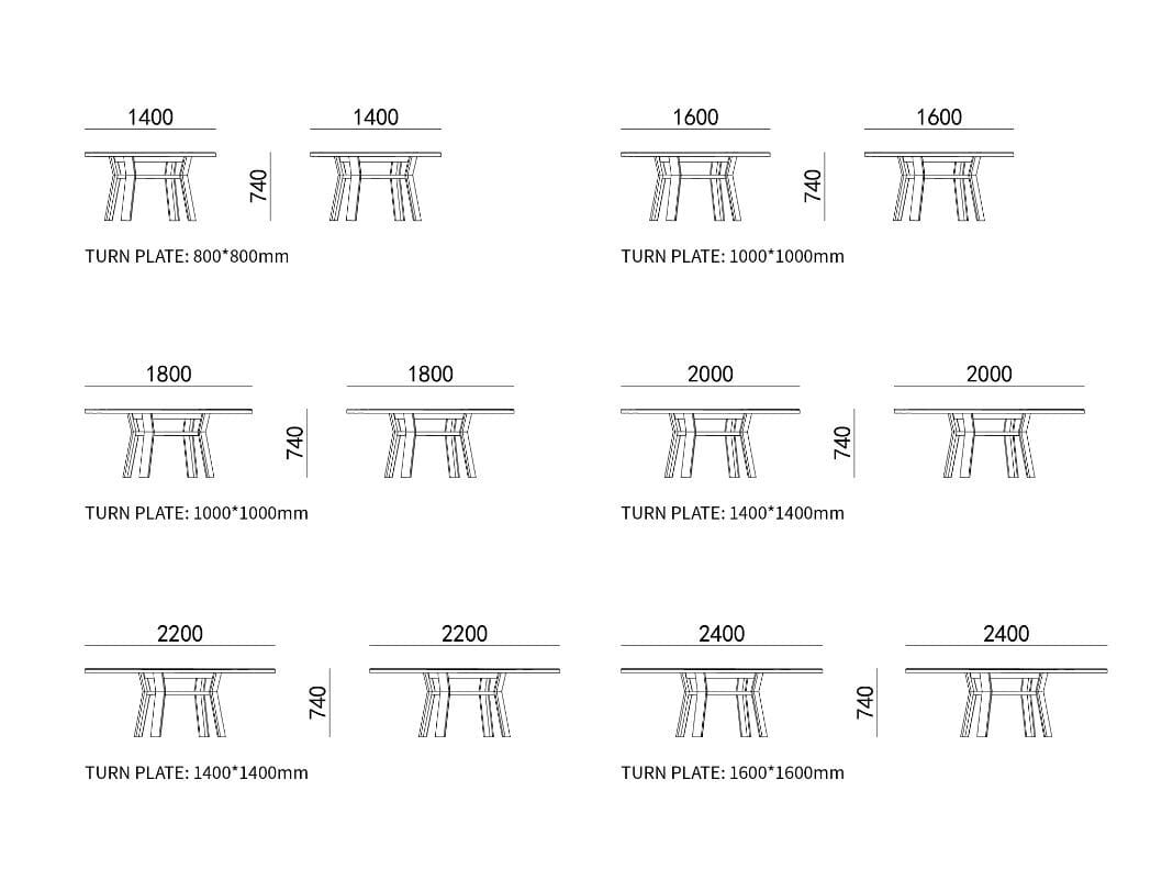 Круглый обеденный стол HC28 maison Sui ARCH-00115015 - Вид №2
