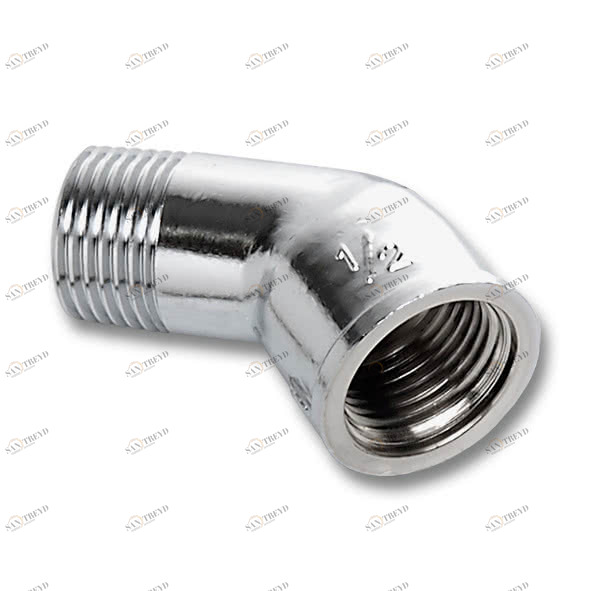 261538C SANHA 615 угол 45° ВР-НР, хромированная латунь 3/8 мм 