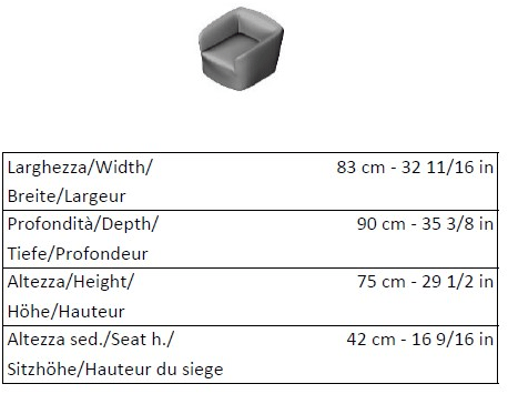 La Cividina Кресло тканевое с подлокотниками по контракту Dep sun-id-1484770 - Вид №5