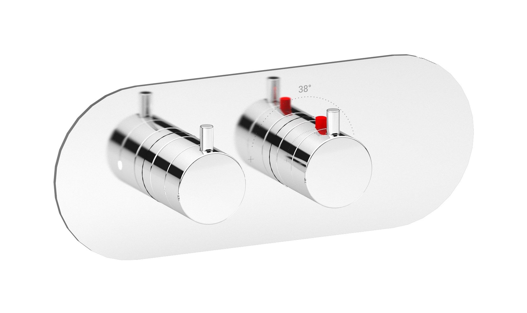 Термостатический смеситель для душа с 2 отверстиями IB Aqua ARCH-00095126 - Вид №5