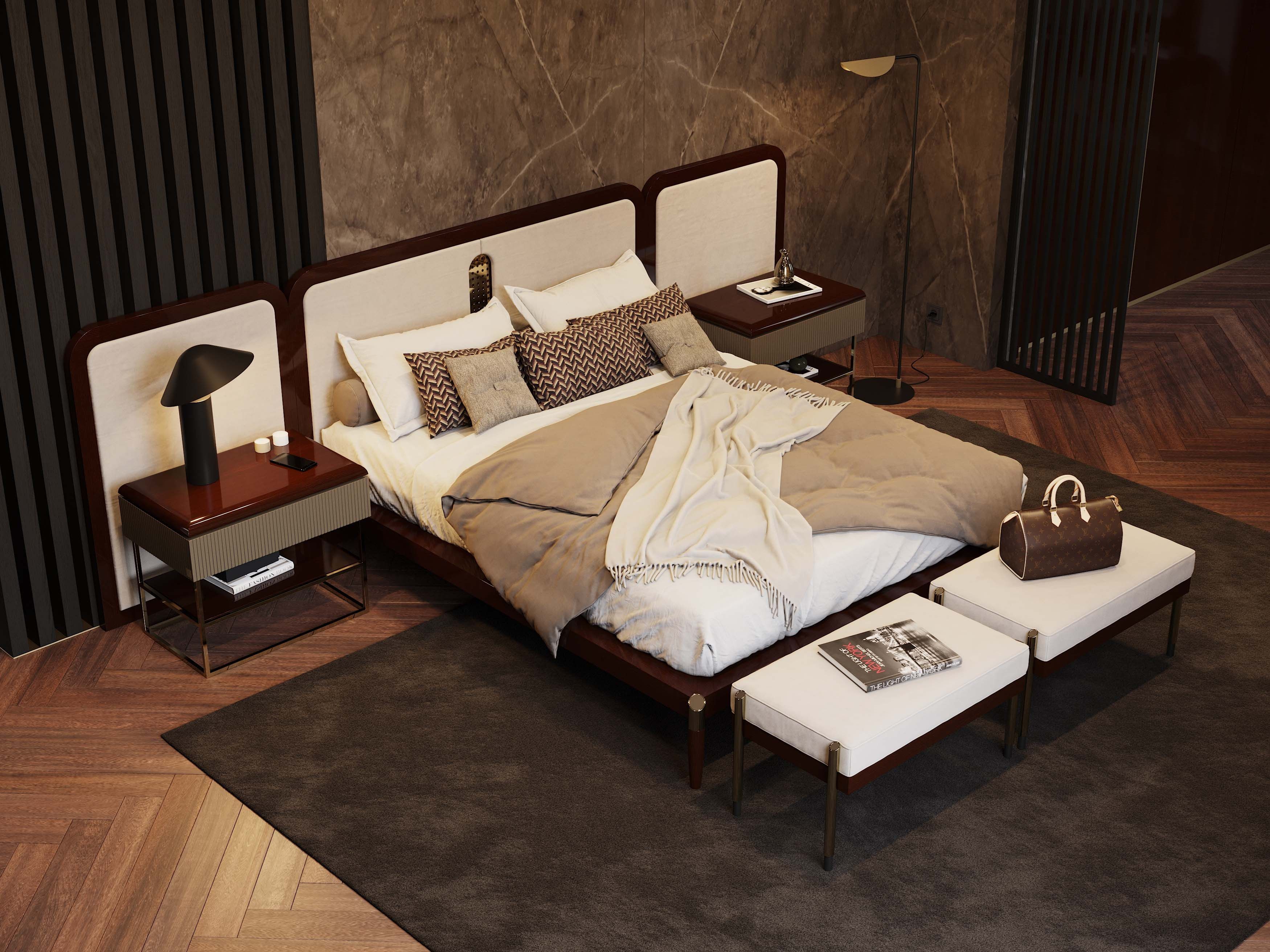 Прямоугольный бархатный пуф Stylish Club His &amp ARCH-00102253 - Вид №5