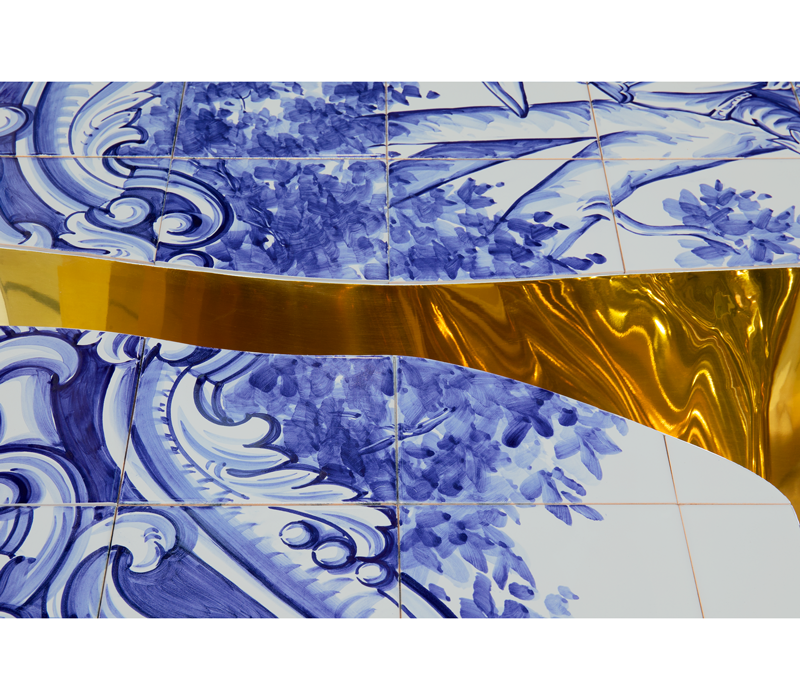 0-053 Центральный стол из плитки Lapiaz Boca Do Lobo  - Вид №15