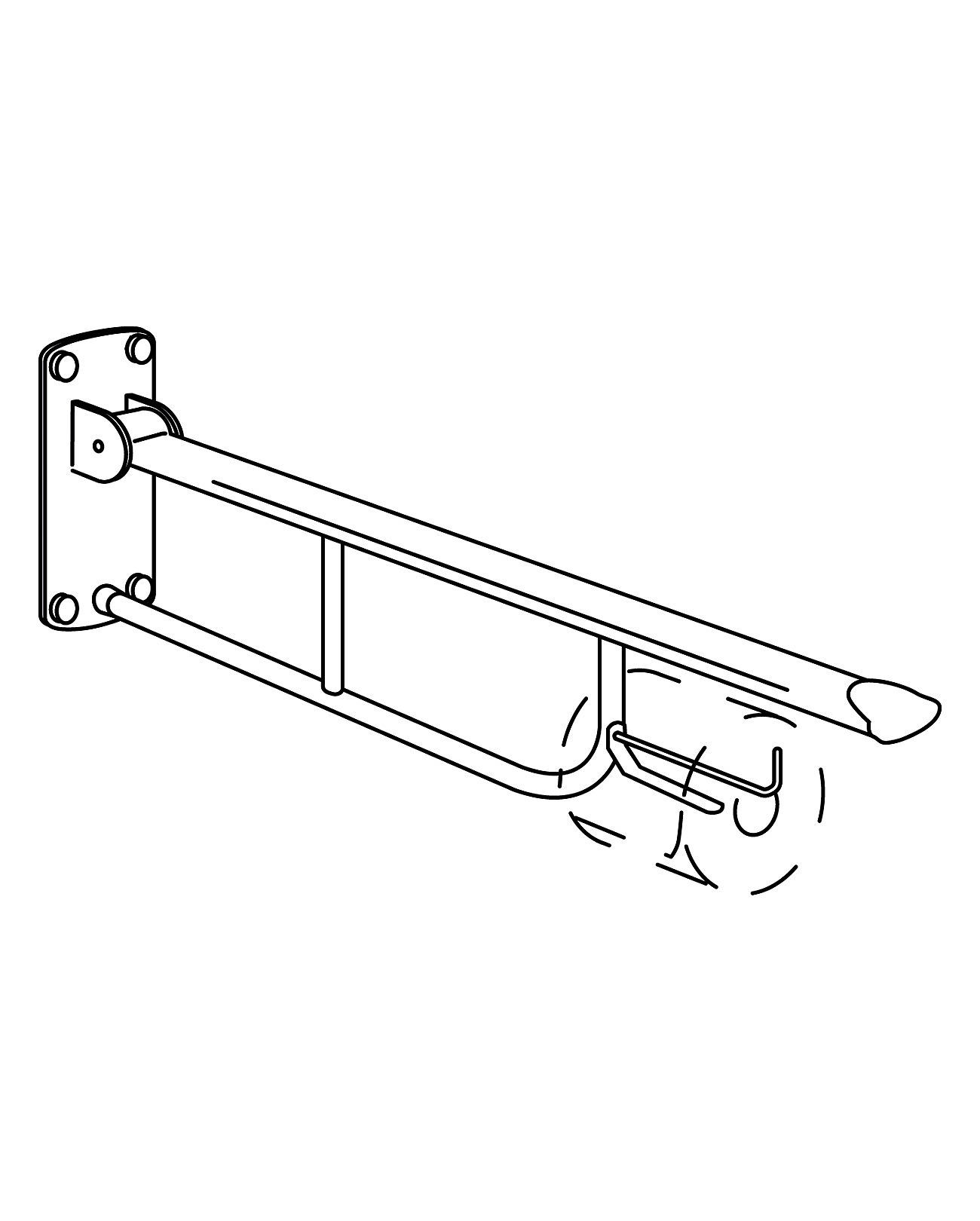 Держатель туалетной бумаги 1714 Gustavsberg GB88171401  - Вид №1