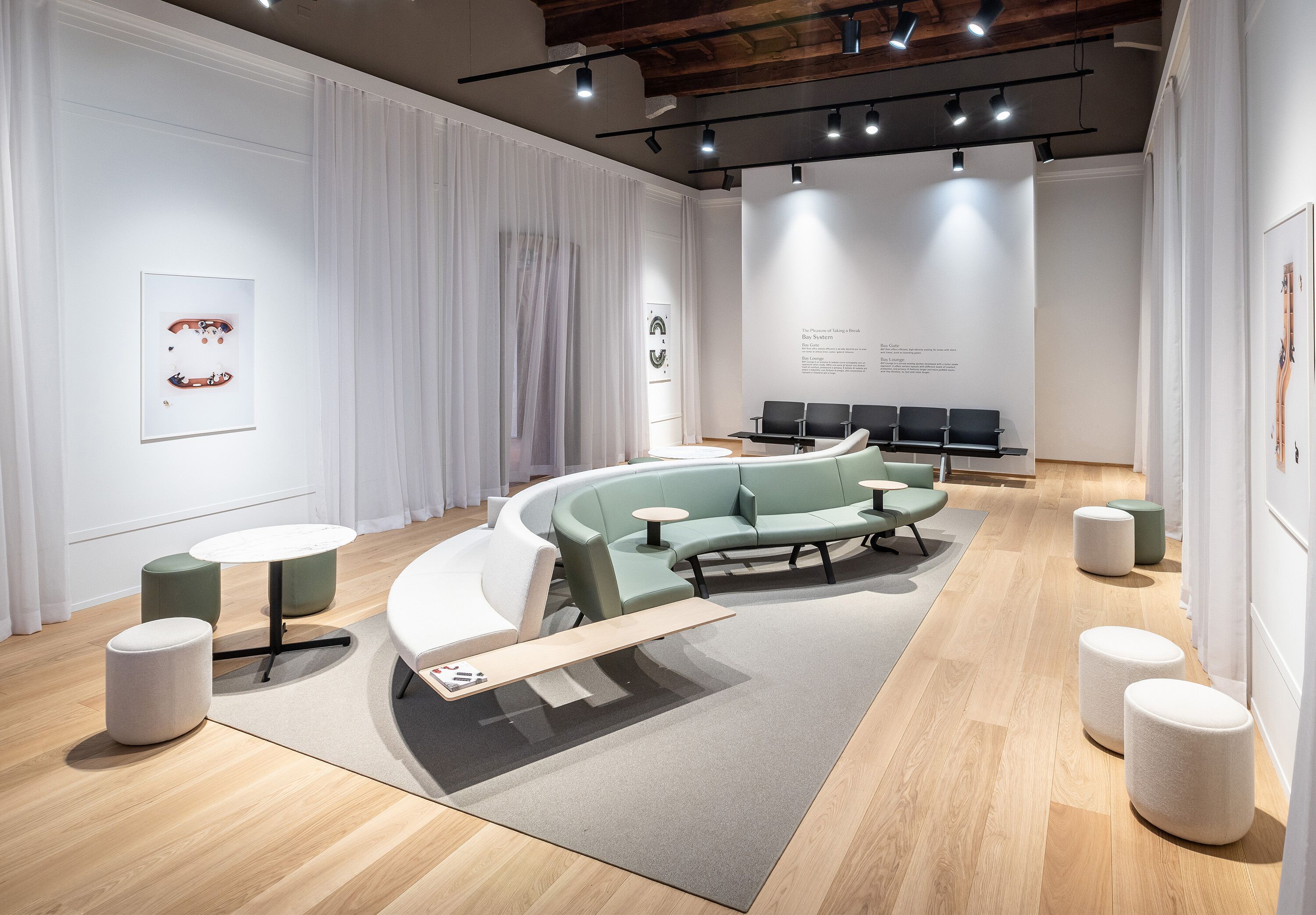 Изогнутый диван Poltrona Frau офис-системы управления ARCH-00044716 - Вид №2