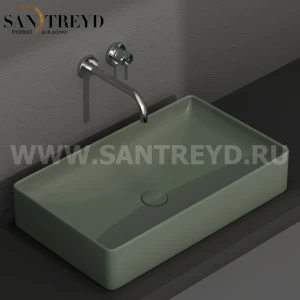 B6R63FE Накладная раковина на столешницу  прямоугольная Ceramica Globo T-EDGE