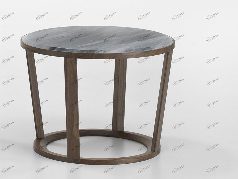 i 4 Mariani Низкий круглый мраморный журнальный столик Niky sun-id-1506094