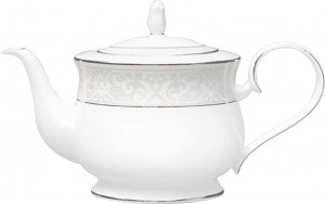 54868 Noritake Чайник Noritake "Монтвейл, платиновый кант" 1л Фарфор костяной