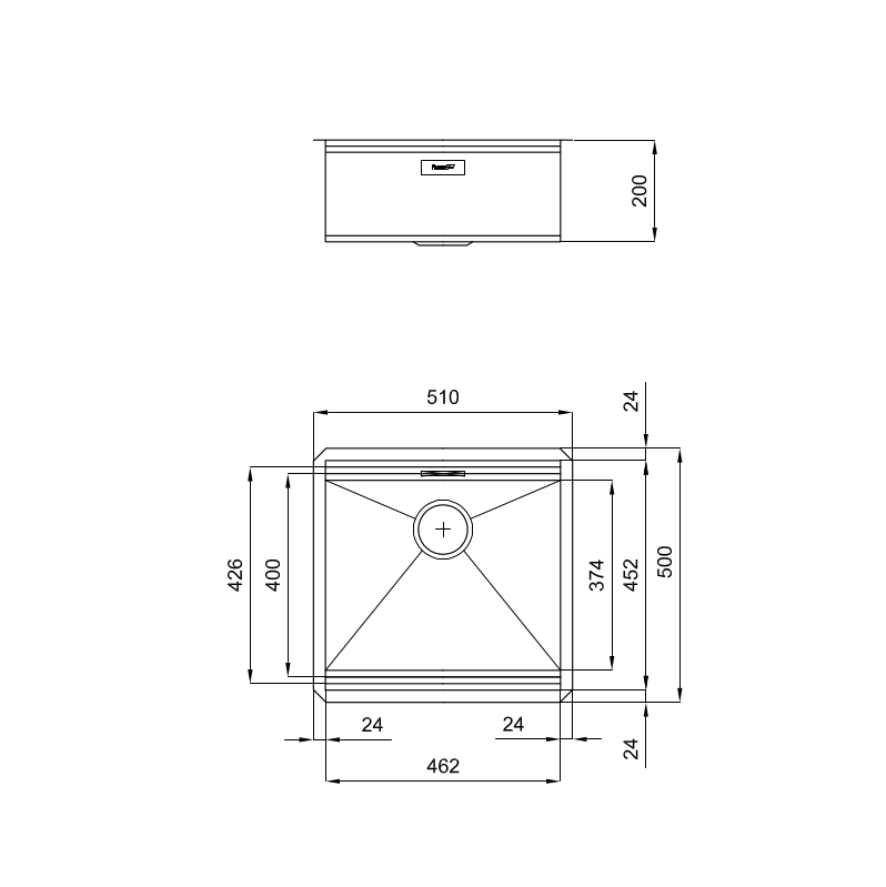 1013850 Мойка Foster Milano 1013850 Fosterspa  - Вид №1